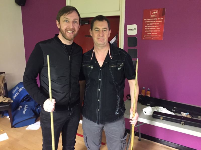 Other image for Snooker tickets winner frames up with a pro